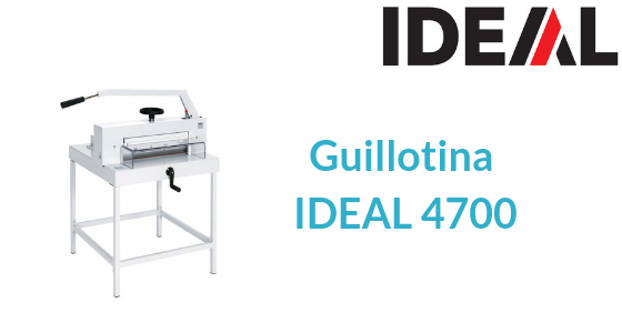 IDEAL 4700. Guillotina para papel manual. 